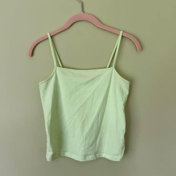 Wild Fable pastel lime green cropped tank top camisole. Size medium. - Picture 1 of 3